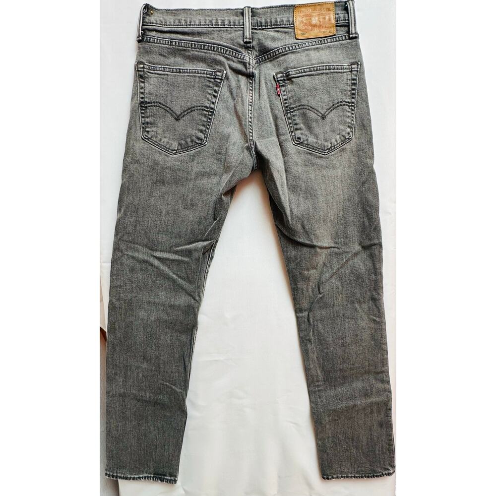 Levi’s Men’s 502 washed Black denim Sz 30 slim Taper Fit Jeans